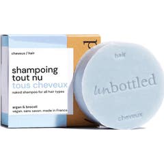 Unbottled Mini Shampoing Solide Tout Nu Tous Cheveux 20g