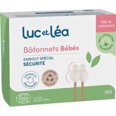 Luc et Léa Bâtonnets Bébés Bio 60 Unités