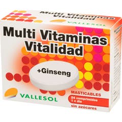 Vallesol Multivitamines + Ginseng 24 comprimés