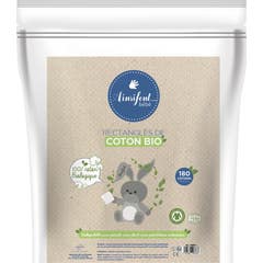 Ainsifont Bio Rectangles de Coton 180uts