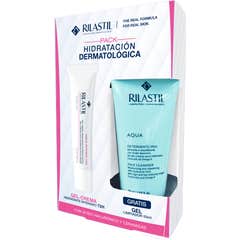 Rilastil Aqua Intense 72H Gel-Crème Hydratante 40 ml + Aqua Gel Nettoyant Visage Hydratant 50 ml
