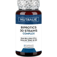 Nutralie Biprotics 30 Cepas Complex 60 Gélules