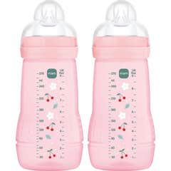 MAM Baby Easy Active Biberon Bright Pink 2x270 ml