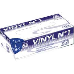 Medistock Gants Vinyle Non Poudrés L 8/9 100 Unités