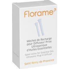 Florame Mèches Remplacement Diffuseur Bouchon à Ultrasons 2 Unités