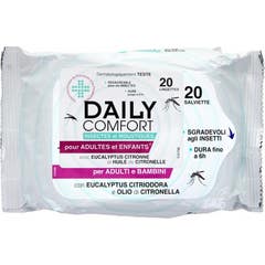 Daily Comfort Repellent Wipes 20uts