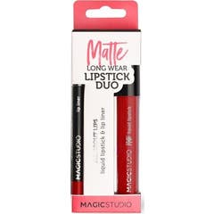 Magic Studio Matte Long Wear Lipstick Duo Set 2uts