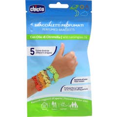 Chicco Bracelets parfumés à l’huile de citronnelle 5 unités