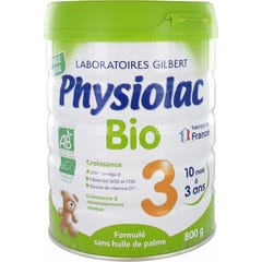 Physiolac Bio 3 Augmenter 10 Mois 3 Annes 800g