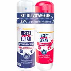 Insect Ecran Kit Voyageur Tropiques Spray 75 ml + Spray Textiles 100 ml