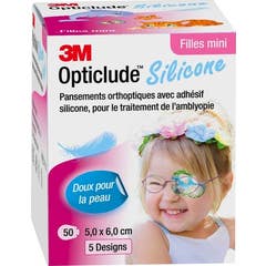 3M Opticlude Silicones Filles Mini Patchs Yeux 5x6cm 50uts