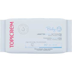 Topicrem Baby Lingettes l'Eau Nettoyantes 60uts