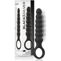 Black&Silver Bob Puissante Chaîne Anal Silicone 1ut
