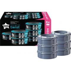 Tommee Tippee Sangenic Twist & Click Recambio 6uds