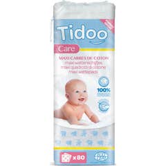 Tidoo Care Algodones Cuadrados Maxi 80uds