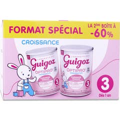 Guigoz 3 Optipro Lait Poudre Croissance 2x780g