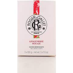 Roger & Gallet Savon Bienfaisant Gingembre Rouge 3x100g