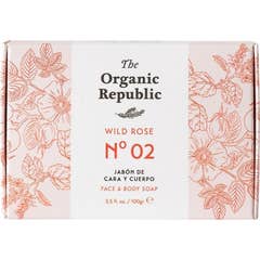 The Organic Republic Savon solide à la rose musquée 100g