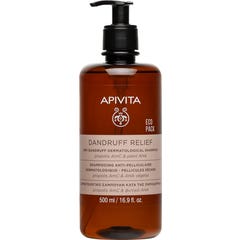 Apivita Shampoo Dermatologique pour Pellicules Sèches Ecopack 500 ml