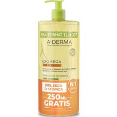 A-Derma Exomega Control Huile Lavante Émolliente 1000ml