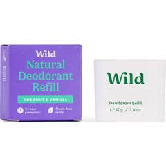 Wild Déodorant Naturel Recharge Noix de Coco & Vanille 40g