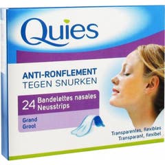 Quies Bandelettes Nasales Anti-Ronflement Taille L 24 Unités