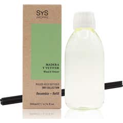 Sys Aromas Wood Vetiver Recharge Mikado Bâtonnets 200 ml
