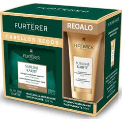 René Furterer Pack Sublime Karité Masque Hydratant Disciplinant 200 ml + Shampooing Hydratant Disciplinant 50 ml