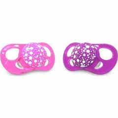Sucettes Twistshake Rose Violet 0-6 Mois 2 pièces