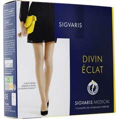 Sigvaris Divin Éclat 2 Calcetín Beige 120 Talla MN+ 1 Par