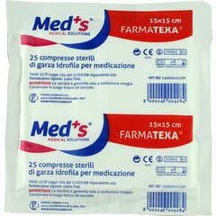 Med's Gauze Stérile 12/8 15x15 50 Unités