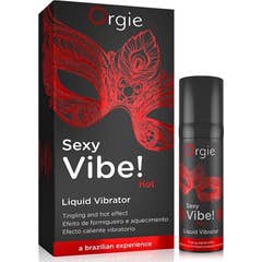 Orgie Sexy Vibe ! Vibrateur liquide chaud avec effet de chaleur 15ml