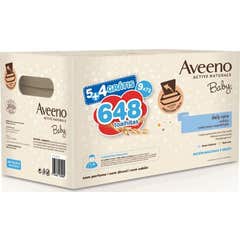 Aveeno Pack Baby Toalhitas Limpeza 9x72 Unidades