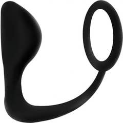 Addicted Toys Anal Plug Noir Anneau de Pénis 1pc