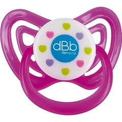 dBb Remond Sucette Anatomique Silicone Coeurs Violette 2 Ans 1ut