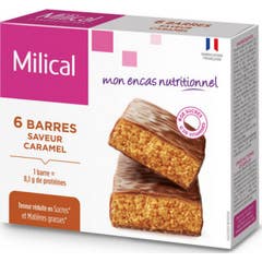 Milical Nutrition Barres Caramel 6 Unités