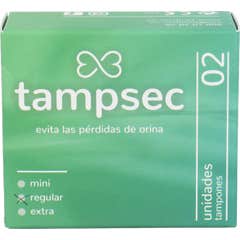 Tampsec Tampon Tampon régulier Incontinence urinaire 2 U