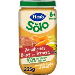 Hero Baby Carottes au Bœuf 235 g