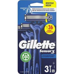 Gillette Sensor 3 Comfort Rasoir Jetable 3uts
