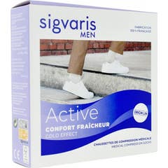 Sigvaris Men Confort Fraîcheur C2 Chaussette Noir LM 1 Paire