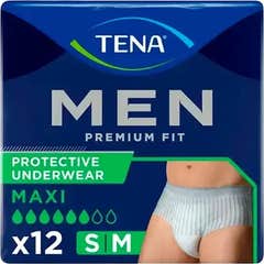 TENA Men Premium Fit Protective Underwear Taille M 12pcs