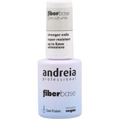 Andreia Professional FiberBase Gel Polish Glitter Soft White 10.5ml
