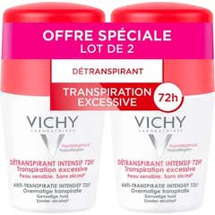 Vichy Détranspirant Intensif 72h Transpiration Excessive 2x50ml