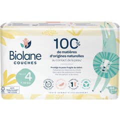 Biolane Couches Naturelles Bébé Taille 4 7-18kg 44 Untiés
