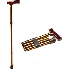 Prim BÃ©quille Pliante Aluminium PoignÃ©e Droite Bronze 1ut