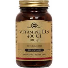 Solgar Vitamine D3 400 Ui (10Mcg) 250 gélules