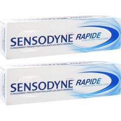 Sensodyne Dentifrice Rapide 2x75ml