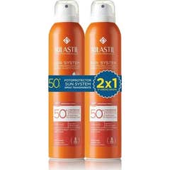 Rilastil Sun System Spray Solaire Corporel Transparent SPF50+ 2x200ml