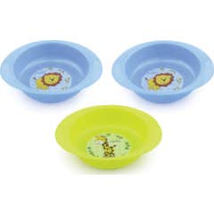 Nuvita Set Bowls First Numbers Blue Green 3uts