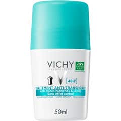 Vichy Traitement Anti-Transpirant 48h Anti Traces Blanches & Jaunes Roll-On 50ml